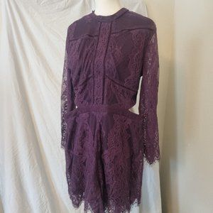 Purple Knit Romper